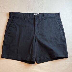 GAP Men's Black Flat Front Gapflex Comfort Stretch Waist Shorts Size 38 NWT